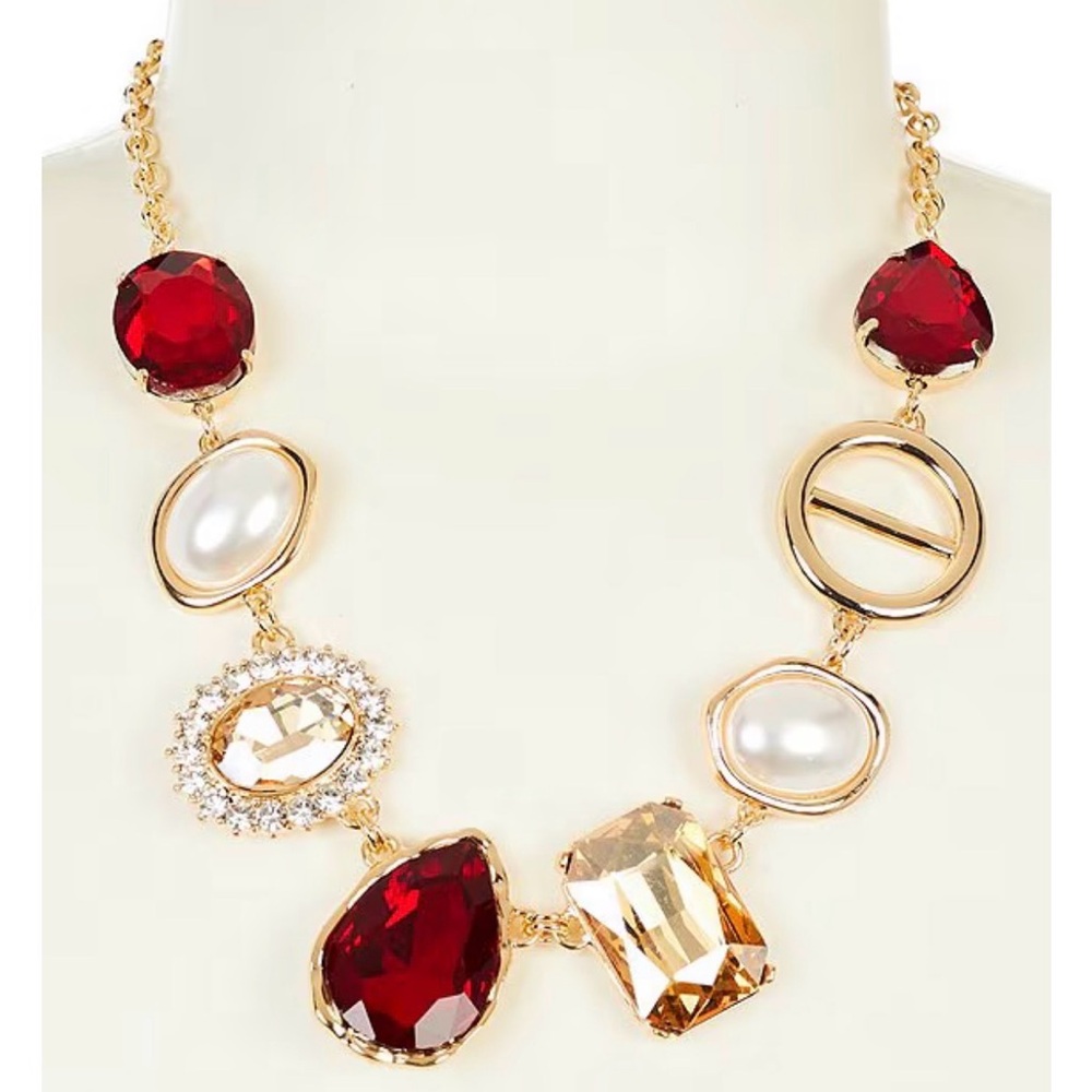 New Natasha Accessories Collar Statement Necklace